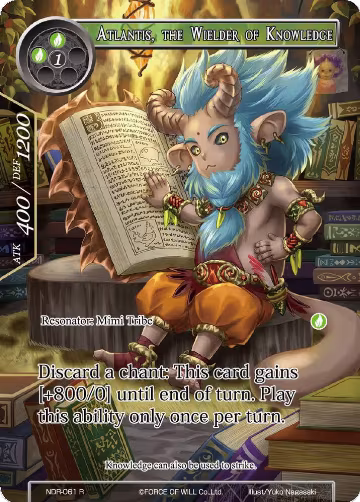 Atlantis, the Wielder of Knowledge (Full Art) (NDR-061), New Dawn Rises — Force of Will card price