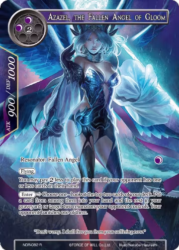 Azazel, the Fallen Angel of Gloom (Full Art) (NDR-082), New Dawn Rises — Force of Will card price