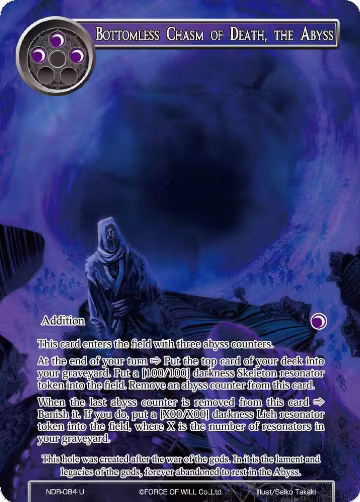Bottomless Chasm of Death, the Abyss (Full Art) (NDR-084), New Dawn Rises — Force of Will card price