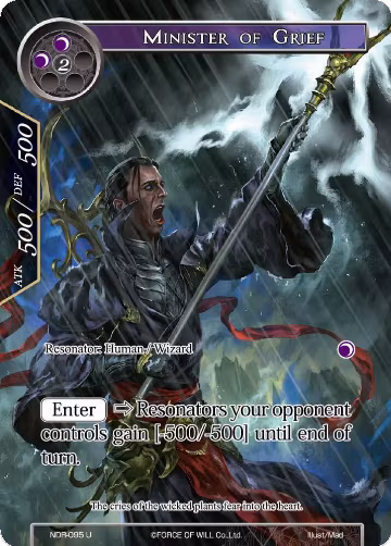 Minister of Grief (Full Art) (NDR-095), New Dawn Rises — Force of Will card price
