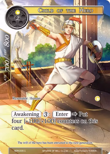 Child of the Hero (Full Art) (NDR-005), New Dawn Rises — Force of Will card price
