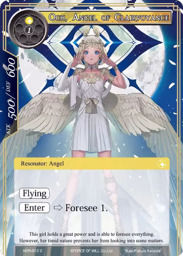 Och, Angel of Clairvoyance (NDR-012), New Dawn Rises — Force of Will card price