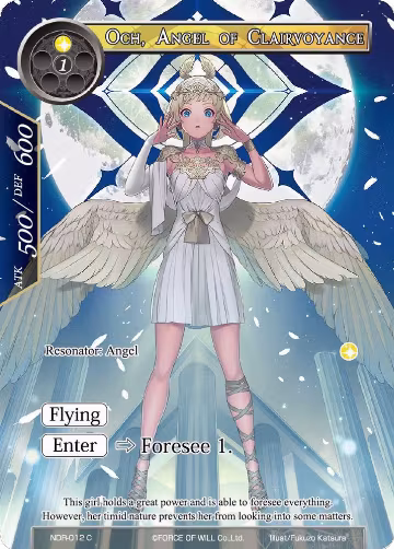 Och, Angel of Clairvoyance (Full Art) (NDR-012), New Dawn Rises — Force of Will card price