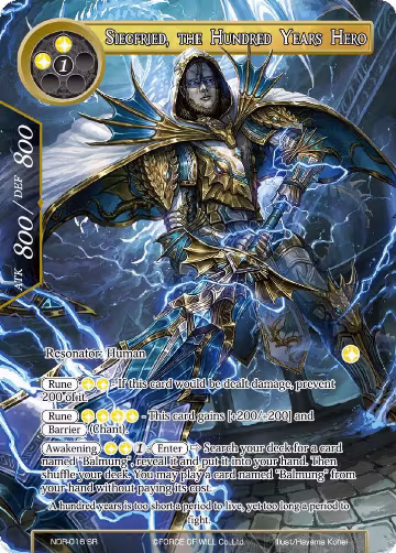 Siegfried, the Hundred Years Hero (Full Art) (NDR-016), New Dawn Rises — Force of Will card price