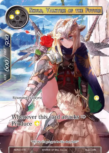 Skuld, Valkyrie of the Future (Full Art) (NDR-017), New Dawn Rises — Force of Will card price