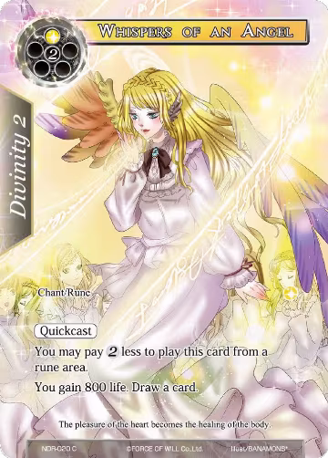 Whispers of an Angel (Full Art) (NDR-020), New Dawn Rises — Force of Will card price