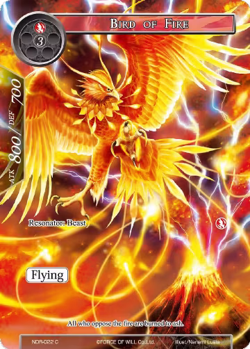 Bird of Fire (Full Art) (NDR-022), New Dawn Rises — Force of Will card price