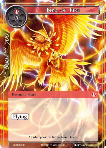 Bird of Fire (NDR-022), New Dawn Rises — Force of Will card price