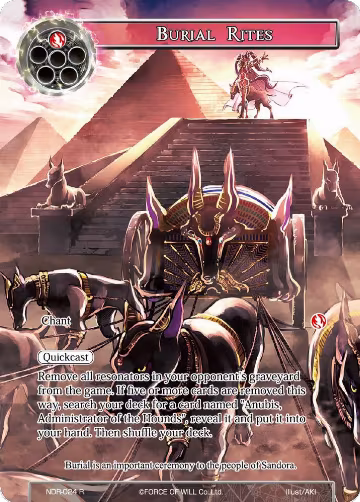 Burial Rites (Full Art) (NDR-024), New Dawn Rises — Force of Will card price