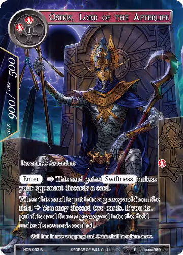Osiris, Lord of the Afterlife (Full Art) (NDR-033), New Dawn Rises — Force of Will card price