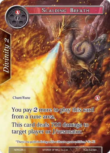 Scalding Breath (Full Art) (NDR-035), New Dawn Rises — Force of Will card price