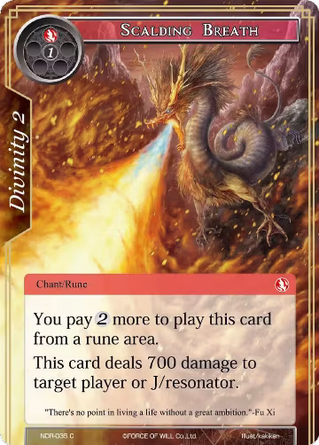 Scalding Breath (NDR-035), New Dawn Rises — Force of Will card price
