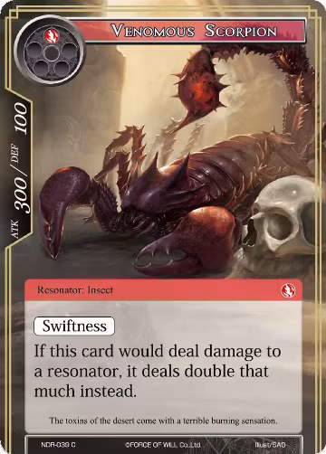 Venomous Scorpion (NDR-039), New Dawn Rises — Force of Will card price