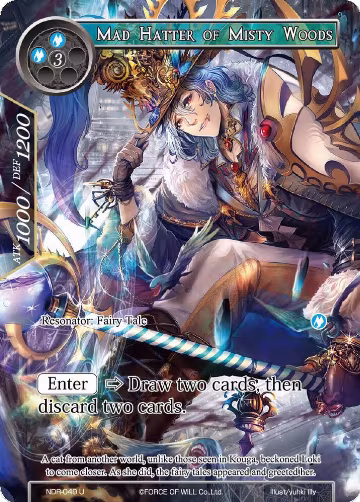 Mad Hatter of Misty Woods (Full Art) (NDR-049), New Dawn Rises — Force of Will card price