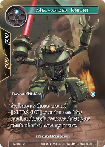 Mechanized Knight (Full Art) (NDR-051), New Dawn Rises — Force of Will card price