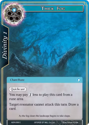 Thick Fog (NDR-058), New Dawn Rises — Force of Will card price