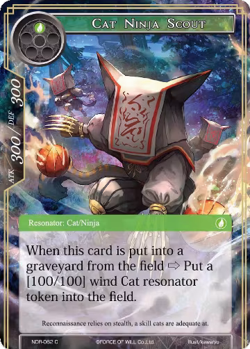 Cat Ninja Scout (NDR-062), New Dawn Rises — Force of Will card price