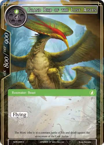 Grand Bird of the Lost Aisles (NDR-065), New Dawn Rises — Force of Will card price