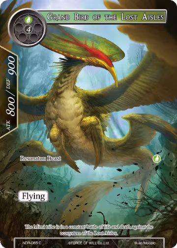 Grand Bird of the Lost Aisles (Full Art) (NDR-065), New Dawn Rises — Force of Will card price