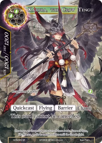 Karura, the Crow Tengu (Full Art) (NDR-069), New Dawn Rises — Force of Will card price