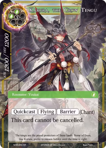 Karura, the Crow Tengu (NDR-069), New Dawn Rises — Force of Will card price