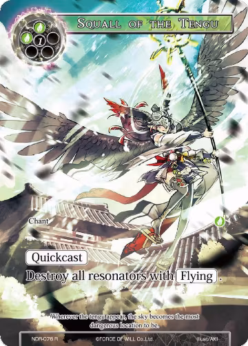 Squall of the Tengu (Full Art) (NDR-076), New Dawn Rises — Force of Will card price