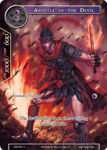 Apostle of the Devil (Full Art) (NDR-081), New Dawn Rises — Force of Will card price