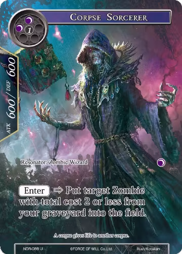 Corpse Sorcerer (Full Art) (NDR-086), New Dawn Rises — Force of Will card price