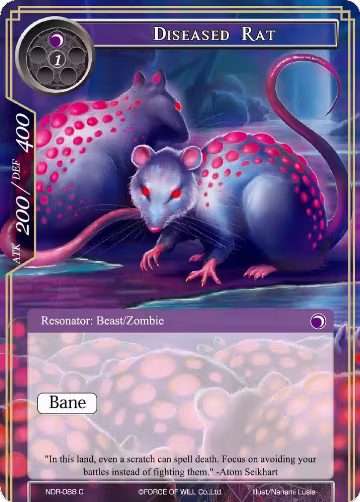 Diseased Rat (NDR-088), New Dawn Rises — Force of Will card price