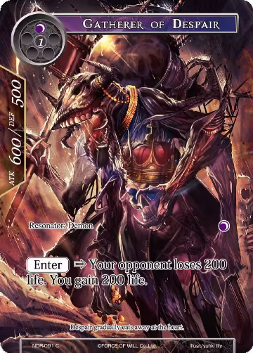 Gatherer of Despair (Full Art) (NDR-091), New Dawn Rises — Force of Will card price