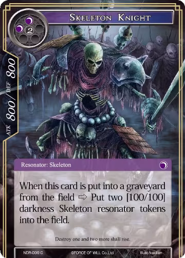 Skeleton Knight (NDR-099), New Dawn Rises — Force of Will card price