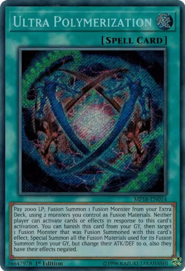 Ultra Polymerization (MP18-EN014), 2018 Mega-Tins Mega Pack — Yu-Gi-Oh! card price