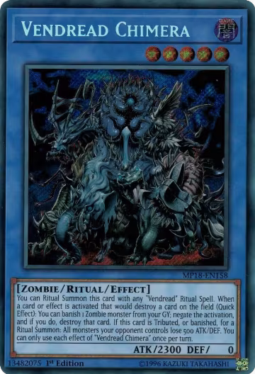 Vendread Chimera (MP18-EN158), 2018 Mega-Tins Mega Pack — Yu-Gi-Oh! card price
