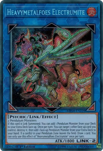 Heavymetalfoes Electrumite (MP18-EN229), 2018 Mega-Tins Mega Pack — Yu-Gi-Oh! card price