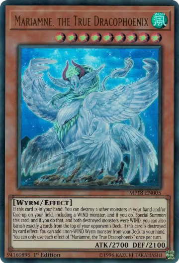 Mariamne, the True Dracophoenix (MP18-EN005), 2018 Mega-Tins Mega Pack — Yu-Gi-Oh! card price