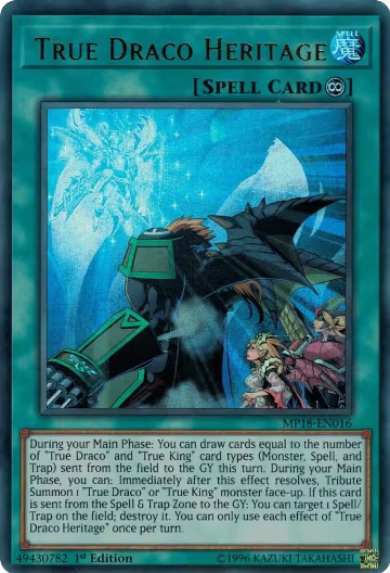 True Draco Heritage (MP18-EN016), 2018 Mega-Tins Mega Pack — Yu-Gi-Oh! card price