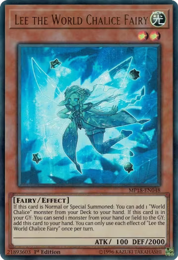 Lee the World Chalice Fairy (MP18-EN048), 2018 Mega-Tins Mega Pack — Yu-Gi-Oh! card price