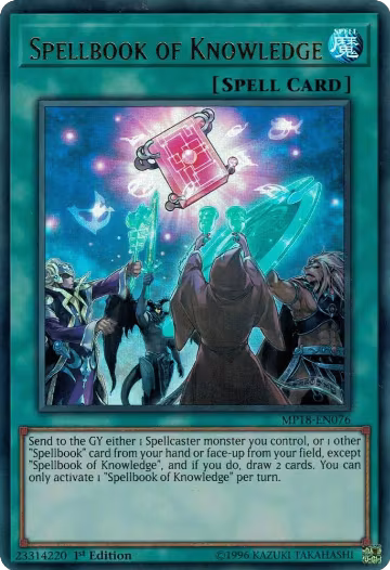 Spellbook of Knowledge (MP18-EN076), 2018 Mega-Tins Mega Pack — Yu-Gi-Oh! card price