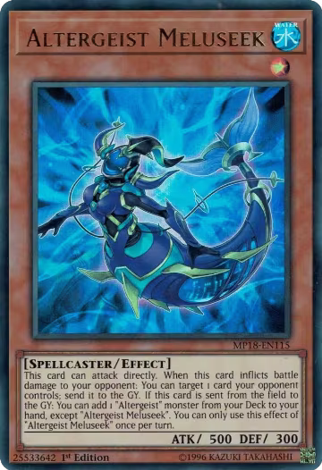 Altergeist Meluseek (MP18-EN115), 2018 Mega-Tins Mega Pack — Yu-Gi-Oh! card price