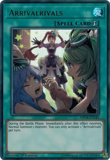 Arrivalrivals (MP18-EN142), 2018 Mega-Tins Mega Pack — Yu-Gi-Oh! card price