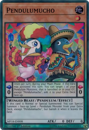 Pendulumucho (MP18-EN008), 2018 Mega-Tins Mega Pack — Yu-Gi-Oh! card price