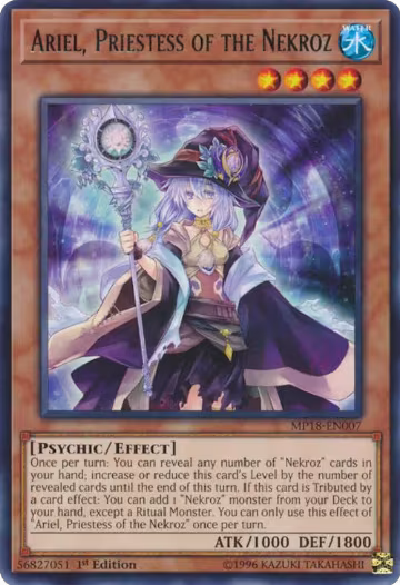Ariel, Priestess of the Nekroz (MP18-EN007), 2018 Mega-Tins Mega Pack — Yu-Gi-Oh! card price