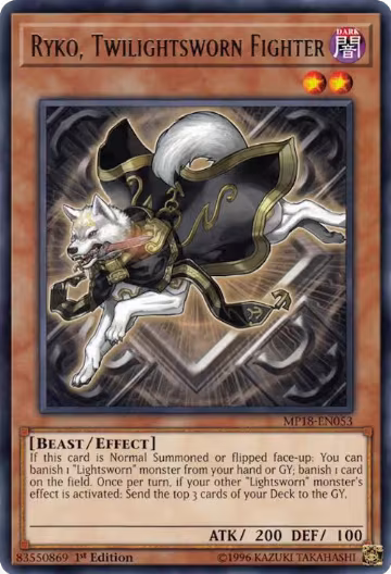 Ryko, Twilightsworn Fighter (MP18-EN053), 2018 Mega-Tins Mega Pack — Yu-Gi-Oh! card price