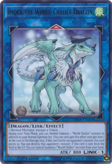 Imduk the World Chalice Dragon (MP18-EN066), 2018 Mega-Tins Mega Pack — Yu-Gi-Oh! card price