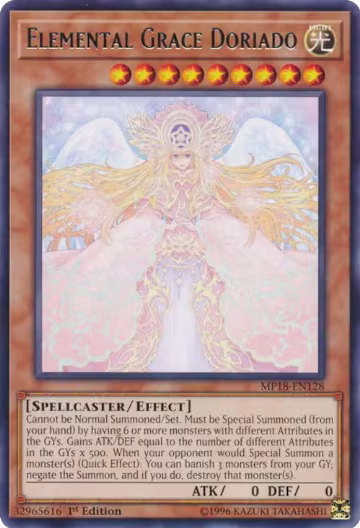 Elemental Grace Doriado (MP18-EN128), 2018 Mega-Tins Mega Pack — Yu-Gi-Oh! card price