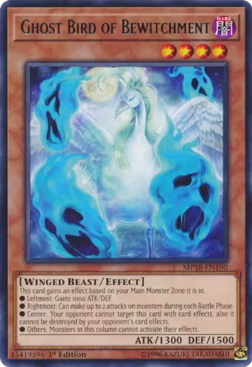 Ghost Bird of Bewitchment (MP18-EN190), 2018 Mega-Tins Mega Pack — Yu-Gi-Oh! card price