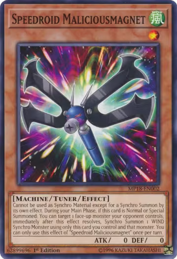 Speedroid Maliciousmagnet (MP18-EN002), 2018 Mega-Tins Mega Pack — Yu-Gi-Oh! card price