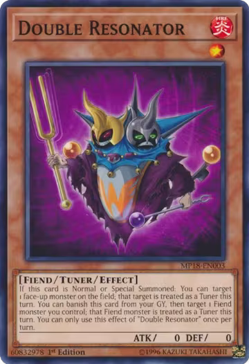 Double Resonator (MP18-EN003), 2018 Mega-Tins Mega Pack — Yu-Gi-Oh! card price