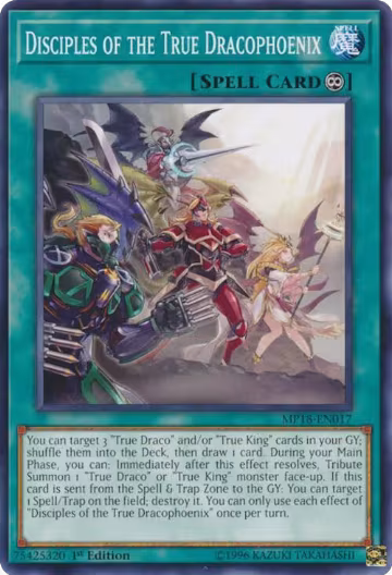Disciples of the True Dracophoenix (MP18-EN017), 2018 Mega-Tins Mega Pack — Yu-Gi-Oh! card price