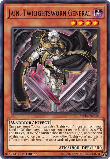 Jain, Twilightsworn General (MP18-EN050), 2018 Mega-Tins Mega Pack — Yu-Gi-Oh! card price